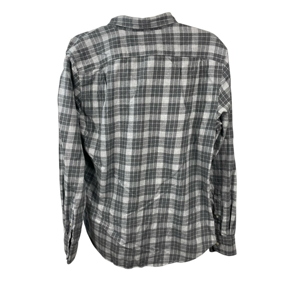 Men’s Bonobos Multi-Tone Grey Plaid 100%‎ Cotton Long Sleeve Slim Fit Large 0264 - Picture 4 of 6